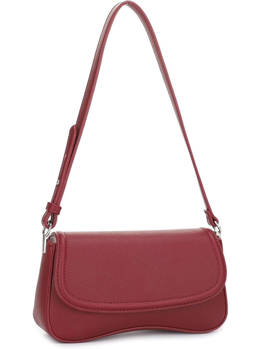 〽️ Women's Wine Small Underarm Purse With Adjustable Strap Shoulder Bags